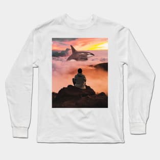 Cloud Whale Long Sleeve T-Shirt